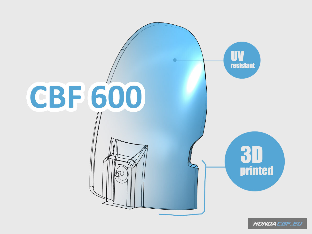 Rear Fender Honda CBF600